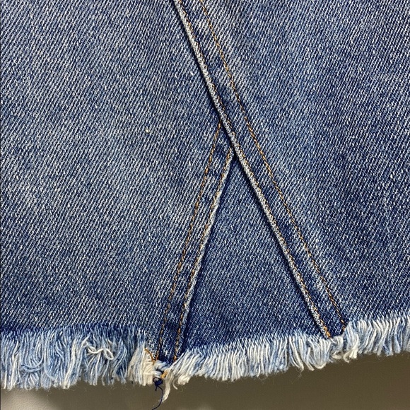 Altar'd State Blue A-Line Mini Skirt Casual - Picture 3 of 6